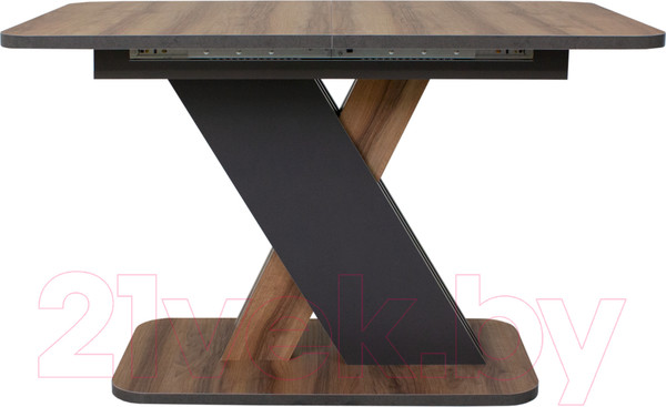 Изображение товара Обеденный стол Аквилон Аврора раздвижной (авелано/графит)