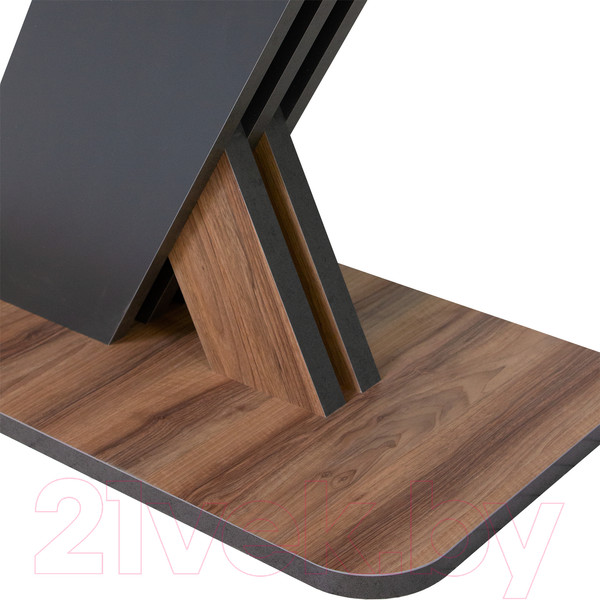 Изображение товара Обеденный стол Аквилон Аврора раздвижной (авелано/графит)