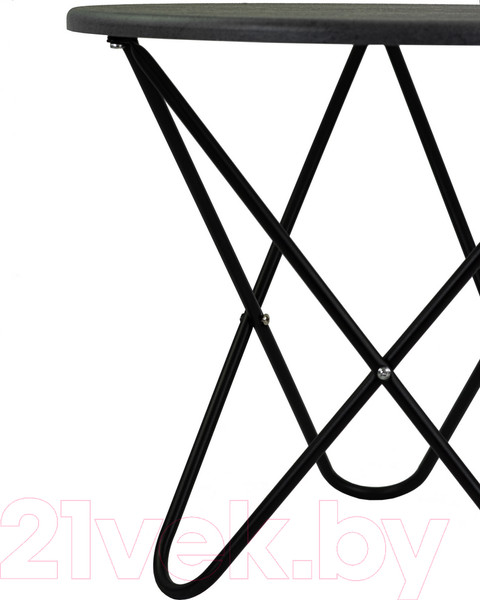 Изображение товара Журнальный столик Мебелик BeautyStyle 20 (серый бетон/черный)