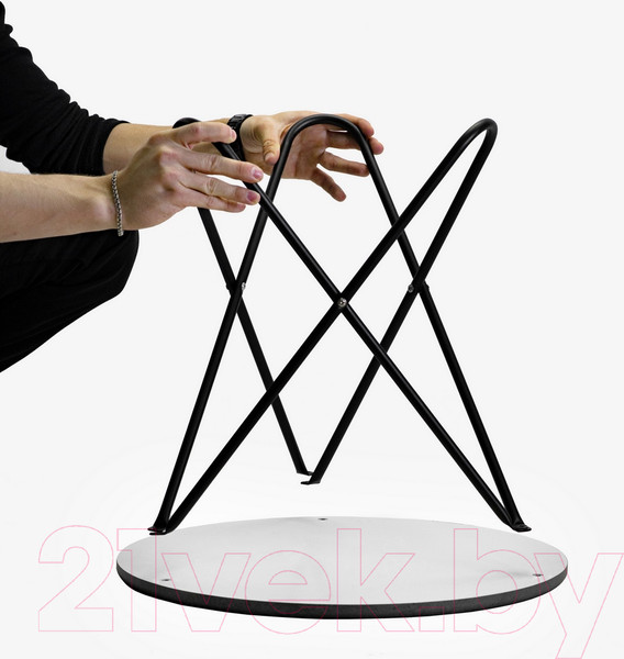 Изображение товара Журнальный столик Мебелик BeautyStyle 20 (серый бетон/черный)