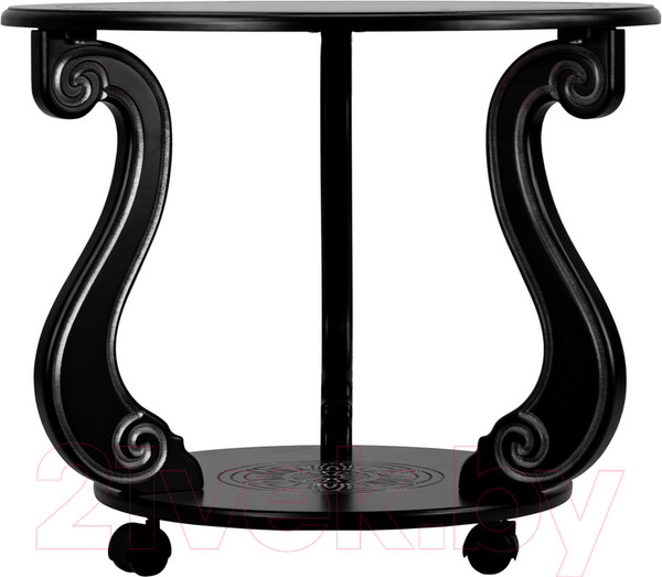 Изображение товара Журнальный столик Мебелик Грация С на колесах (темно-коричневый)