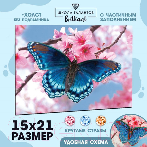 Изображение товара Набор алмазной вышивки Школа талантов Бабочка / 5299771