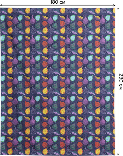 Изображение товара Плед JoyArty Цветные овощи 180x230 / blan_385248