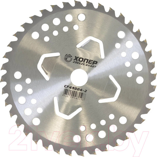 Изображение товара Нож для триммера Хопер CF49004-II 230x25.4x40T (отогнутые лепестки)