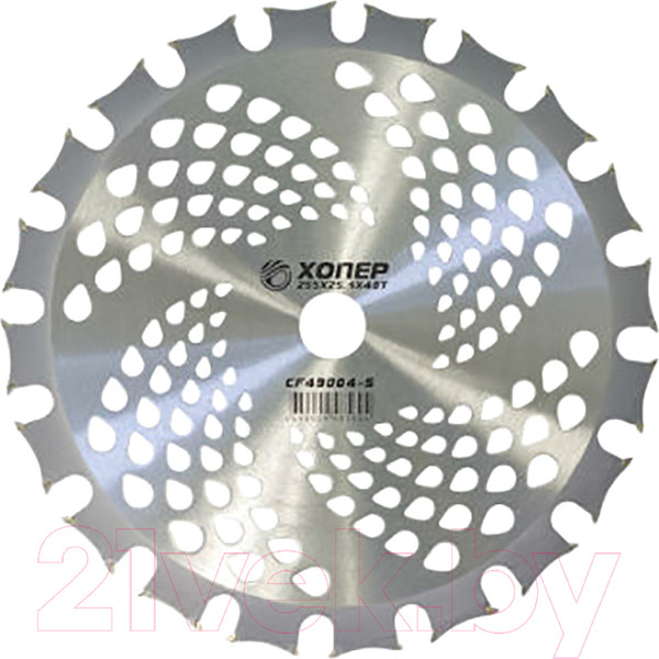 Изображение товара Нож для триммера Хопер CF49004-V 255x25.4x40T (двусторонние зубцы)