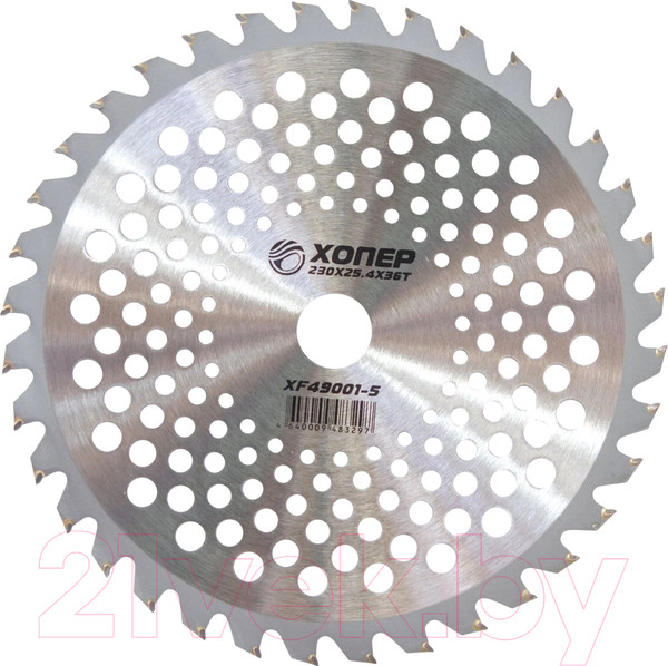 Изображение товара Нож для триммера Хопер XF49001-V 230x25.4x36T (кружочки)