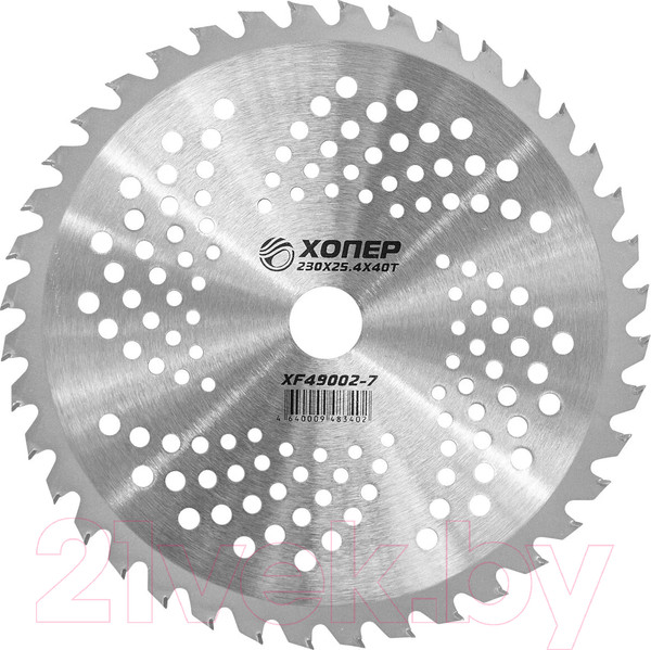 Изображение товара Нож для триммера Хопер XF49002-VII 230x25.4x40T (кружочки)