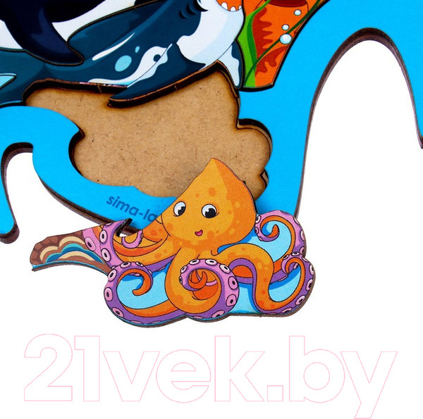 Изображение товара Сортер Лесная мастерская Вкладыш Морские друзья / 9379228