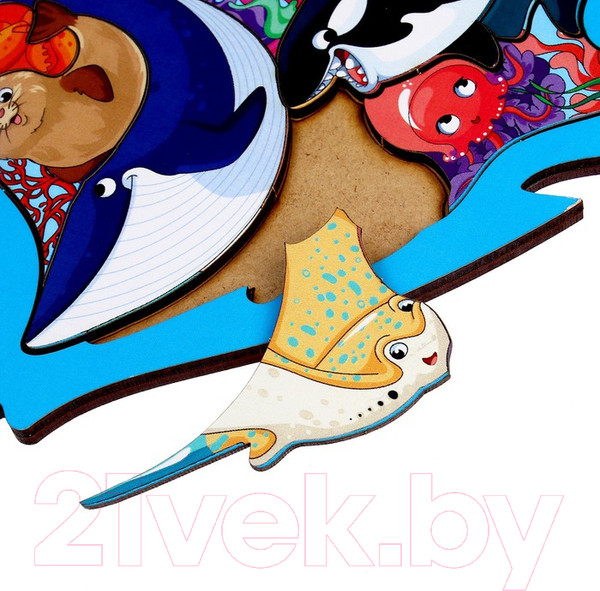 Изображение товара Сортер Лесная мастерская Вкладыш Морские друзья / 9379228