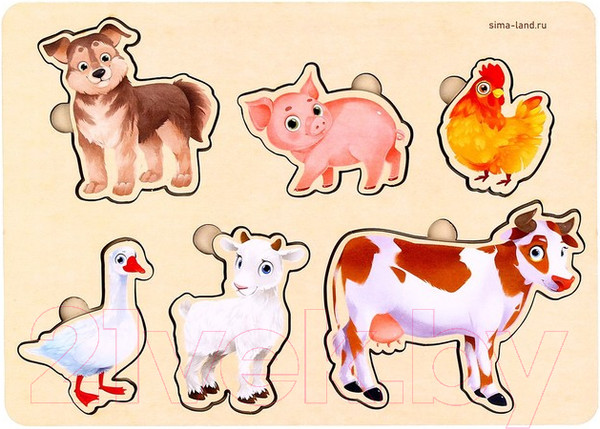 Изображение товара Сортер Лесная мастерская Вкладыш Животные фермы / 9145019