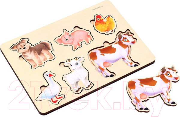 Изображение товара Сортер Лесная мастерская Вкладыш Животные фермы / 9145019
