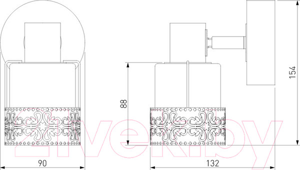 Изображение товара Спот Евросвет Silvia 20025/1 (белый/золото)