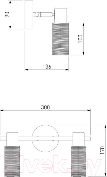 Изображение товара Спот Евросвет Madison 20043/2 (сатин/никель)