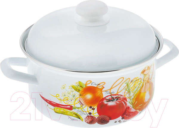Изображение товара Кастрюля Лысьвенские эмали Итальянская кухня С-1512 АП2/4