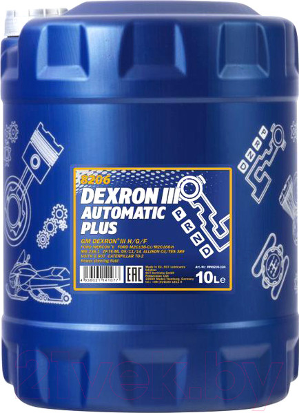 Изображение товара Трансмиссионное масло Mannol ATF Dexron III / MN8206-10 (10л)