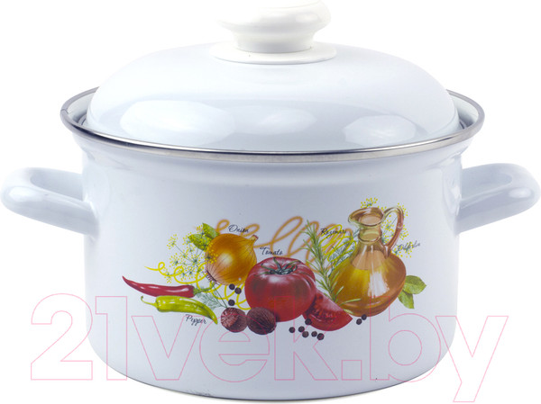 Изображение товара Кастрюля Лысьвенские эмали Итальянская кухня С-1610 АП2/4