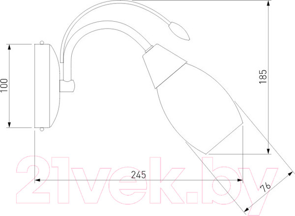 Изображение товара Бра Евросвет Ginevra 22080/1 (хром)