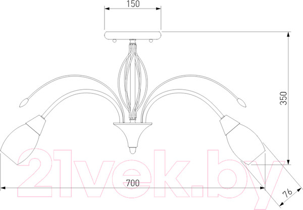 Изображение товара Люстра Евросвет Ginevra 22080/9 (античная бронза)