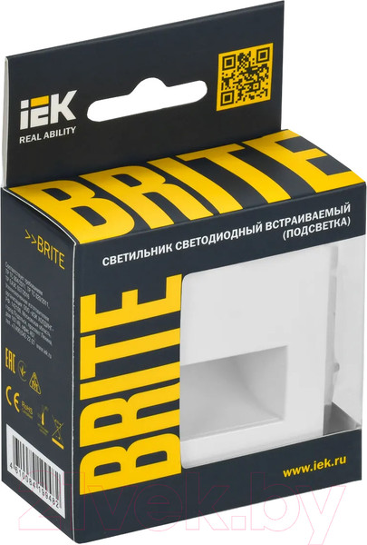 Изображение товара Встраиваемая подсветка IEK Brite BR-FL20-K01 (белый)