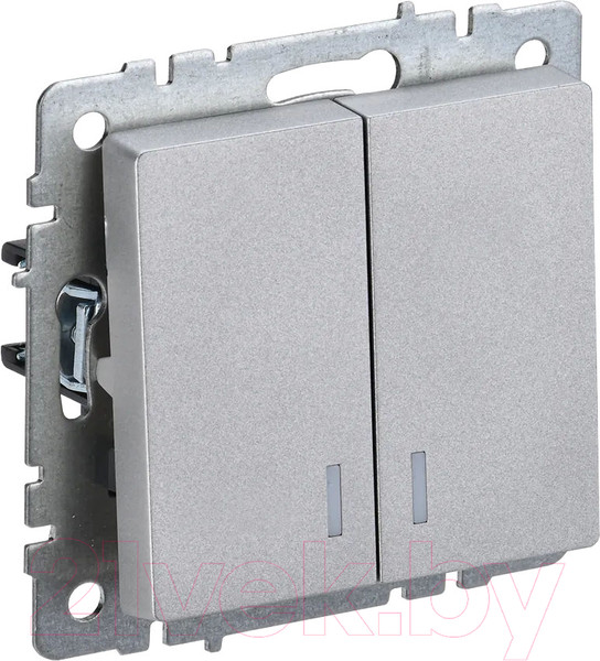 Изображение товара Выключатель IEK Brite BR-V20-1-10-K47 (алюминий)