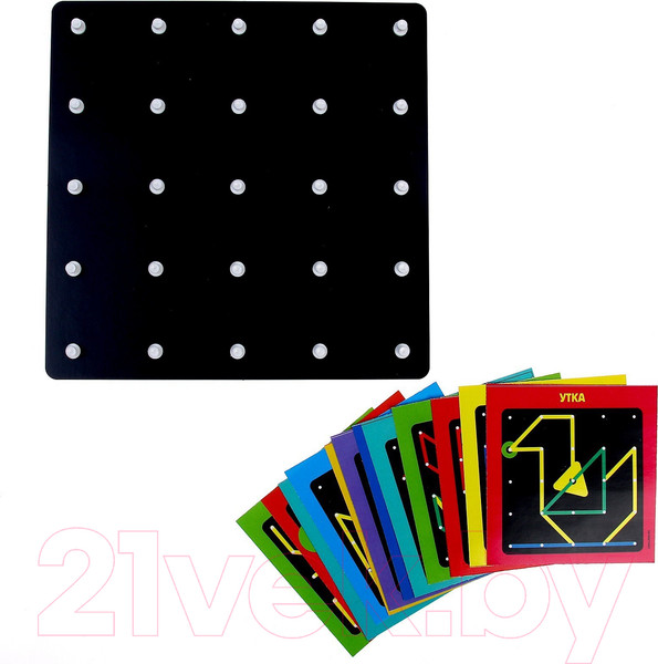 Изображение товара Бизиборд Лесная мастерская Геоборд с геометрическими фигурами / 9279082