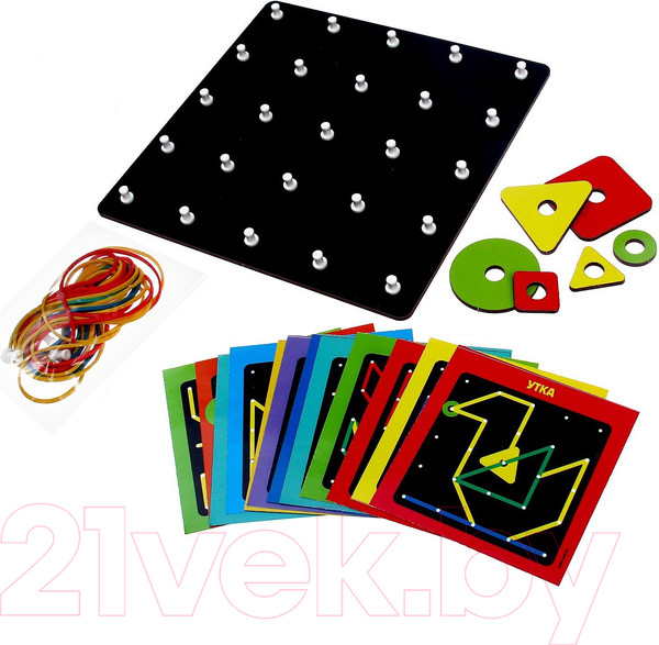 Изображение товара Бизиборд Лесная мастерская Геоборд с геометрическими фигурами / 9279082