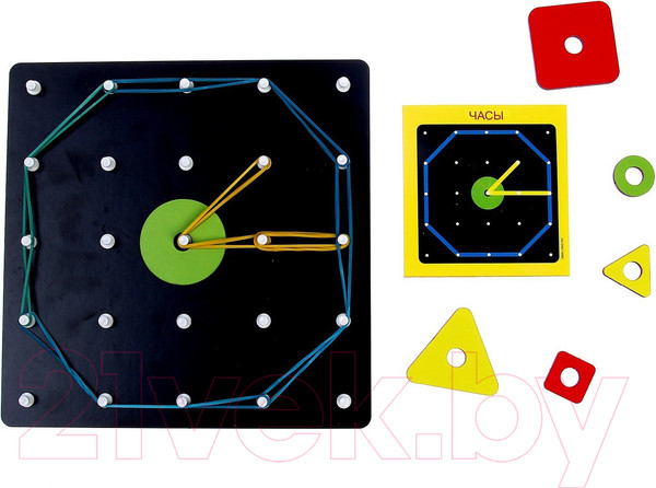 Изображение товара Бизиборд Лесная мастерская Геоборд с геометрическими фигурами / 9279082