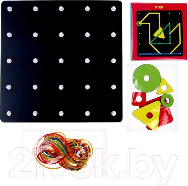 Изображение товара Бизиборд Лесная мастерская Геоборд с геометрическими фигурами / 9279082