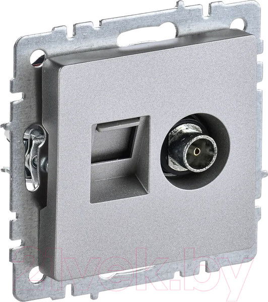 Изображение товара Розетка IEK Brite BR-AK20-1-K47 (алюминий)