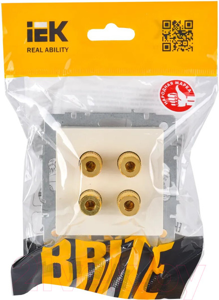 Изображение товара Розетка IEK Brite BR-S40-K10 (бежевый)