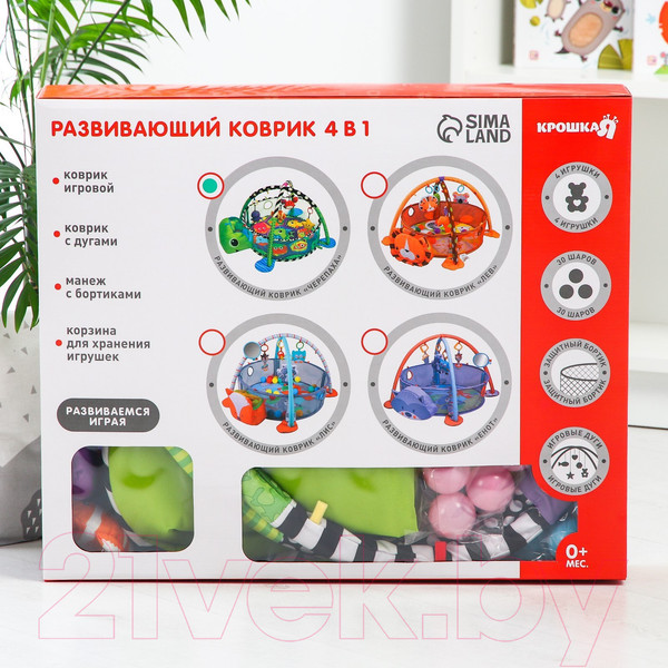 Изображение товара Развивающий коврик Крошка Я Черепаха / 3601779