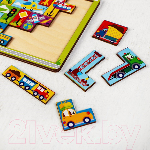Изображение товара Развивающая игра Лесная мастерская Головоломка. Тетрис Транспорт / 4276029