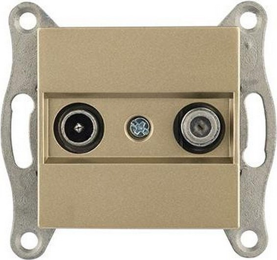 Изображение товара Розетка Mutlusan Rita TV-SAT 2200-157-0285 (золото доре)