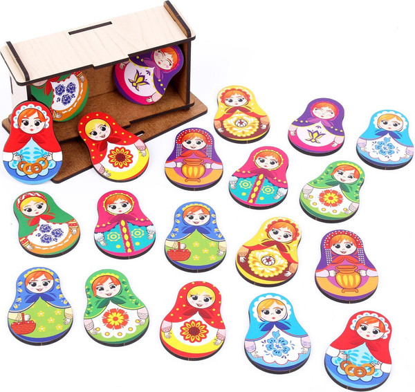Изображение товара Настольная игра Лесная мастерская Мемори. Матрешки / 9145029
