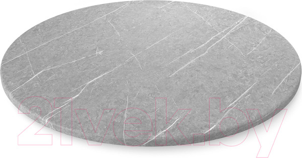 Изображение товара Обеденный стол Sheffilton SHT-TU10/TT 90 МДФ (черный муар/серый мрамор)