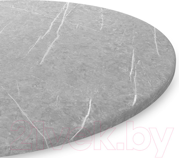 Изображение товара Обеденный стол Sheffilton SHT-TU10/TT 90 МДФ (черный муар/серый мрамор)