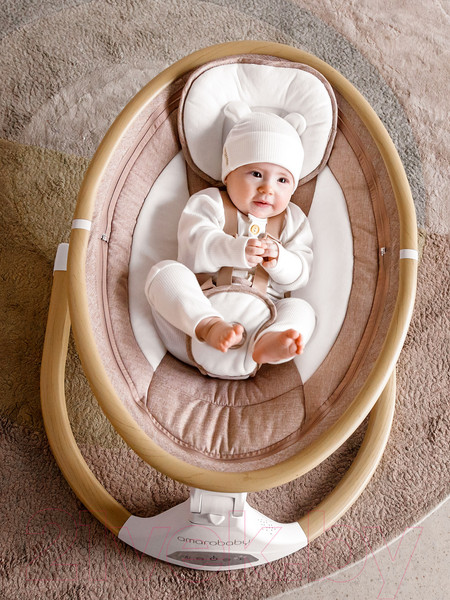 Изображение товара Детский шезлонг Amarobaby Ergo Swing / AB22-22ERGO/11 (серый)