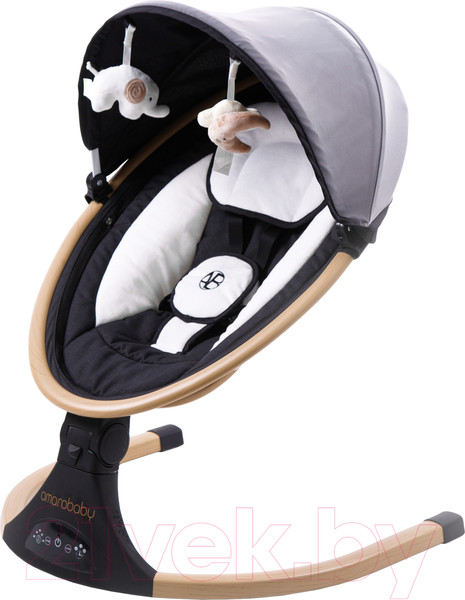 Изображение товара Детский шезлонг Amarobaby Ergo Swing / AB22-22ERGO/09 (черный)