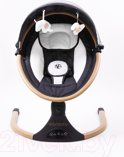 Изображение товара Детский шезлонг Amarobaby Ergo Swing / AB22-22ERGO/09 (черный)