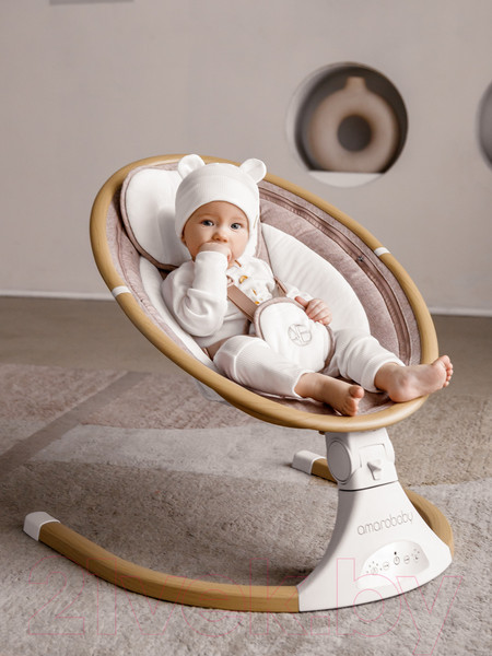 Изображение товара Детский шезлонг Amarobaby Ergo Swing / AB22-22ERGO/09 (черный)