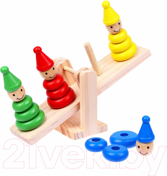 Изображение товара Развивающий игровой набор Лесная мастерская Весы Пирамидка логическая / 268908