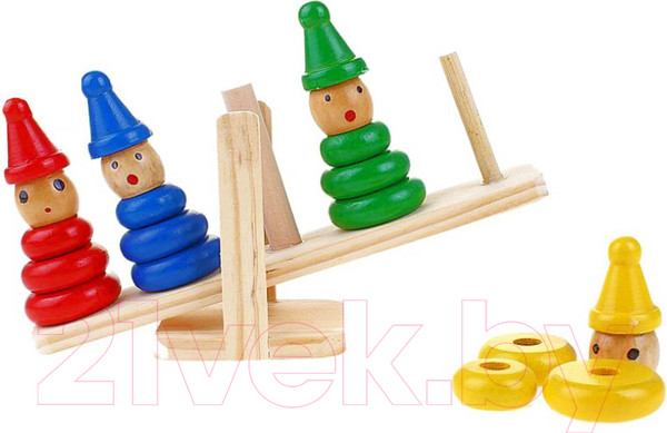 Изображение товара Развивающий игровой набор Лесная мастерская Весы Пирамидка логическая / 268908