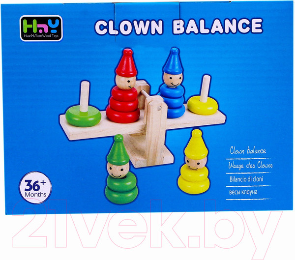 Изображение товара Развивающий игровой набор Лесная мастерская Весы Пирамидка логическая / 268908