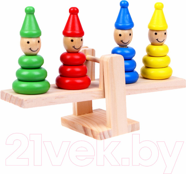 Изображение товара Развивающий игровой набор Лесная мастерская Весы Пирамидка логическая / 268908
