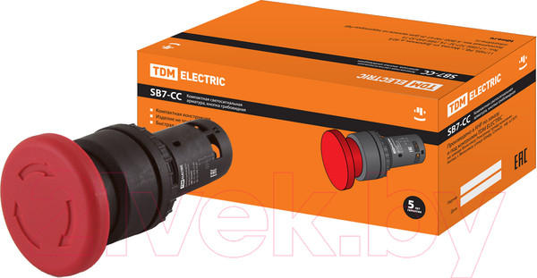 Изображение товара Кнопка для пульта TDM SQ0746-0048 (красный)