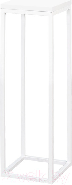 Изображение товара Стойка для цветов Millwood 21x21x70 (белый/металл белый)