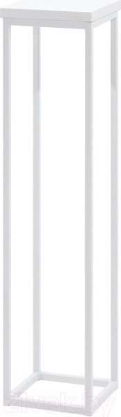 Изображение товара Стойка для цветов Millwood 21x21x90 (белый/металл белый)