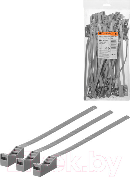 Изображение товара Стяжка для кабеля TDM 7.6x285 / SQ0516-0305 (50шт, серый)