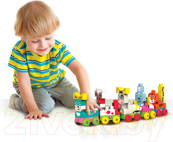 Изображение товара Игрушка-конструктор Азбукварик Talky Blocks. Олененок / 2821