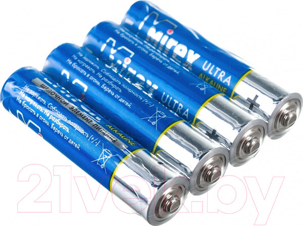 Изображение товара Комплект батареек Mirex AAA LR03 / 23702-LR03-S4 (4шт)